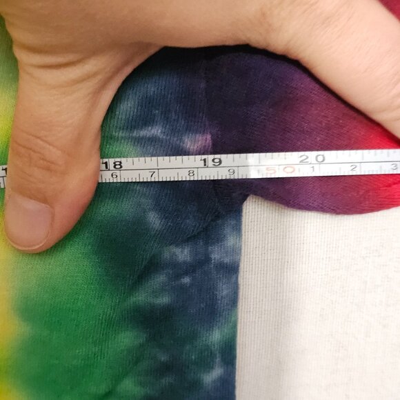 Tie-Dye T-Shirt - "Dont Make Love Without A Glove" - Port & Company - M - 100% C - Picture 8 of 9